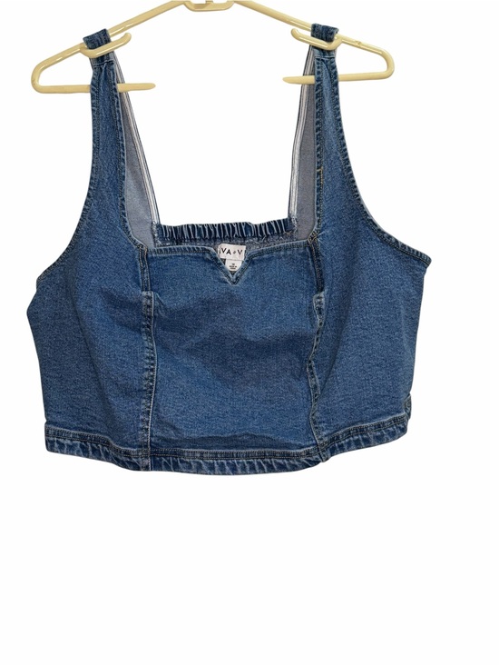 Ava & Viv Tops - ✌🏼😎 Ava & Vic Denim Crop Tank Top size 1X
